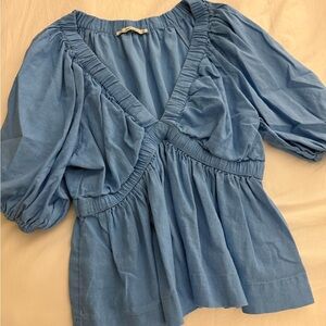 Blue Abercrombie Blouse